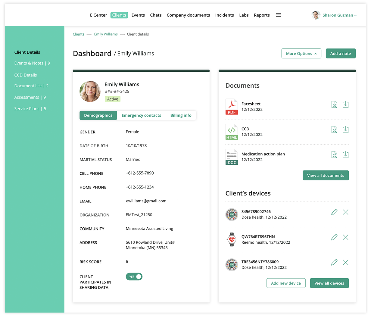 telemedicine solution: customizable doctor and patient profiles