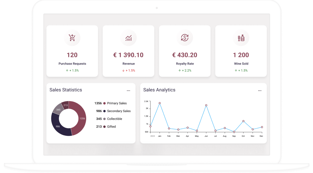blockchain based wine supply chain software fidewine desktop