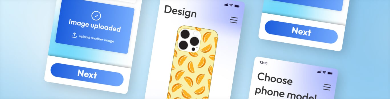 Personalized Phone Case Design App with Automated Product Ordering