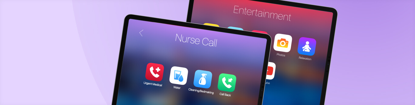 Inpatient Care Mobile App with Communication, Entertainment, and Room Control Capabilities