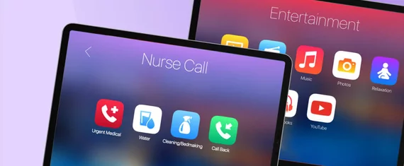 Inpatient Care Mobile App with Communication, Entertainment, and Room Control Capabilities