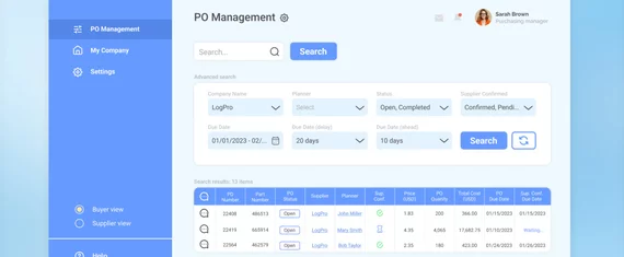 تطوير النسخة الأولية (MVP) لمنتج برمجي لإدارة أوامر الشراء كخدمة في 4 أشهر فقط