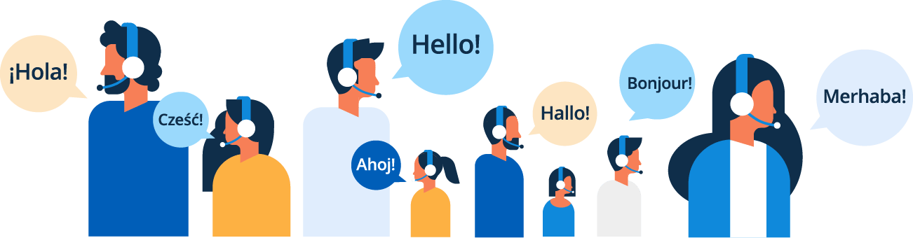 ScienceSoft's help desk teams - languages we speak