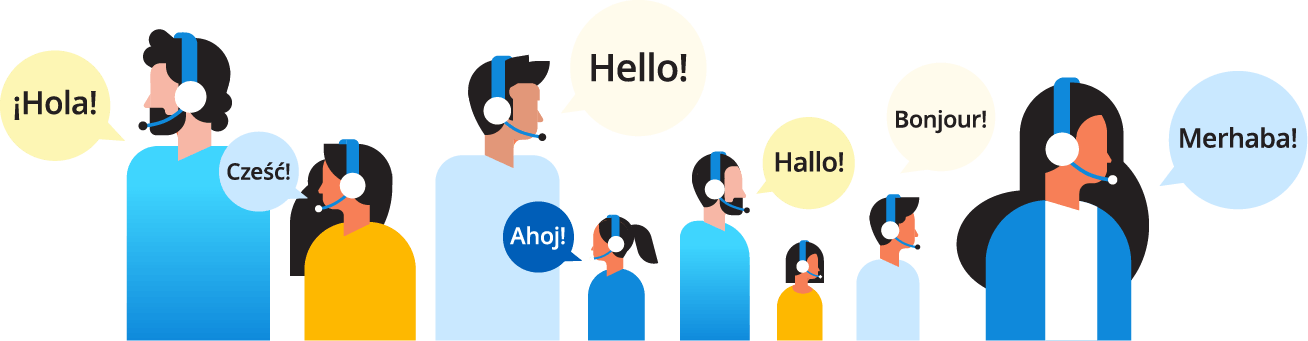 ScienceSoft's help desk teams - languages we speak