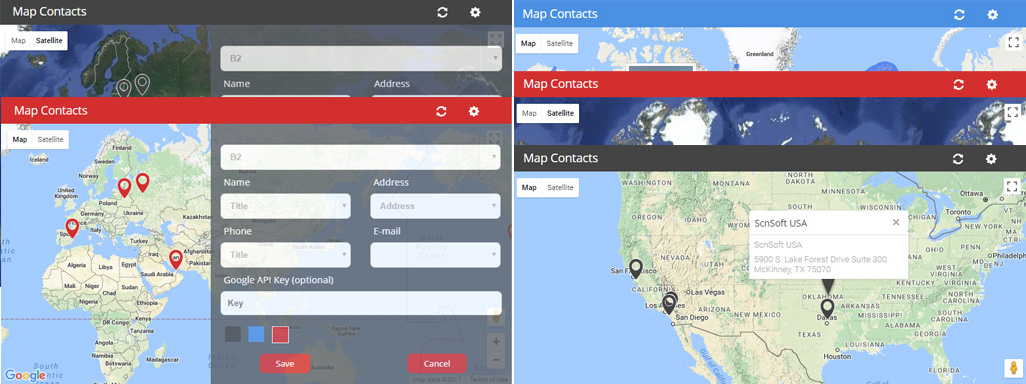 Map Conracts SharePoint Add-in - ScienceSoft